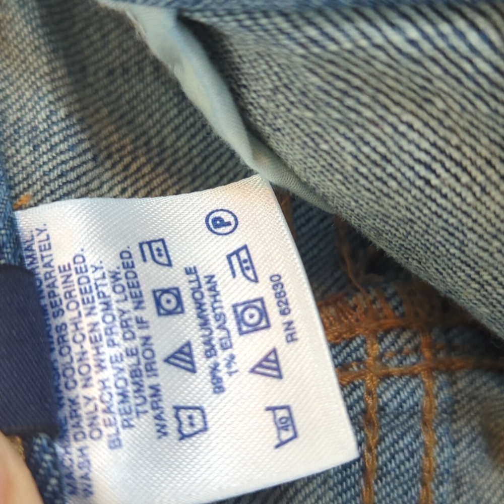 Lands' End Petite Jean Skirt - Picture 3 of 6